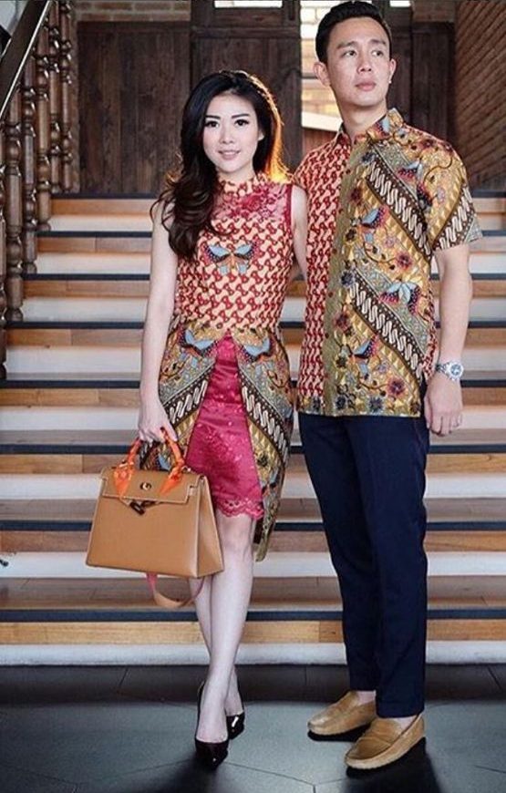 11 Inspirasi Model Batik Sarimbit untuk Lamaran  Biar 