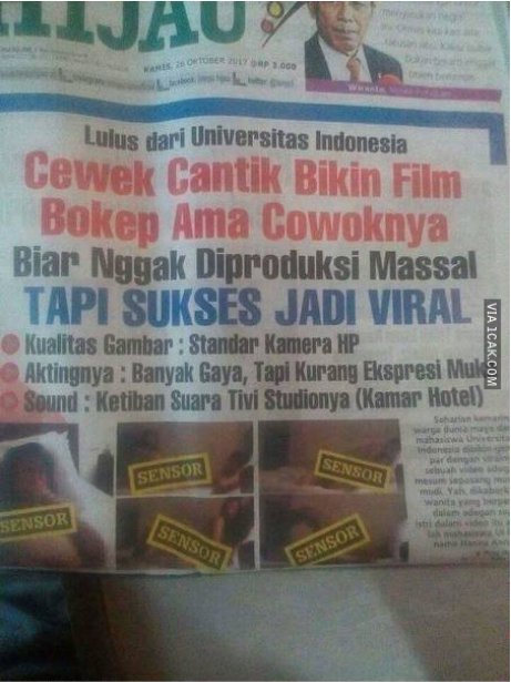 19+ Judul Koran Lampu Ijo yang Pernah Ada dalam Sejarah. Mau Dibaca Berulang Kali Juga Tetap Ngakak!