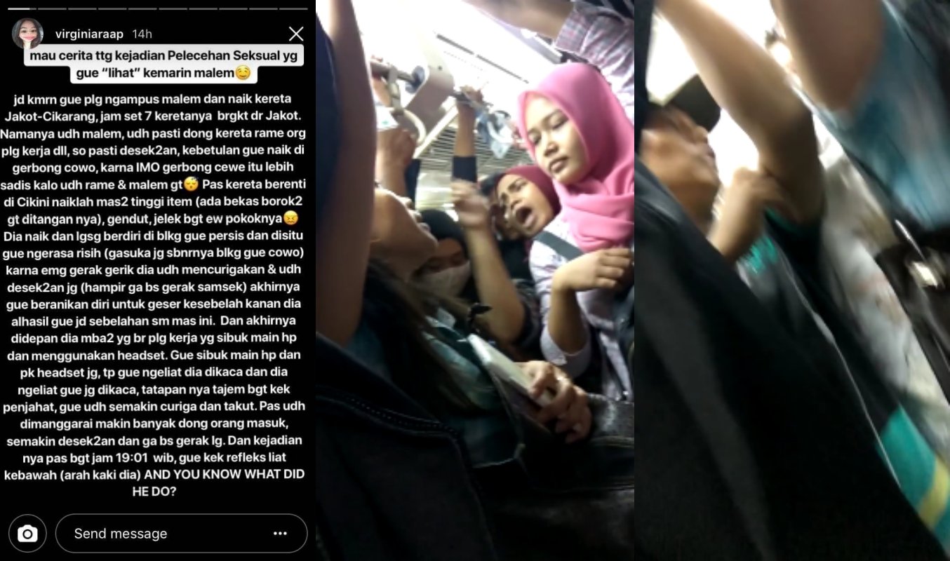 Penjahat Kelamin Semakin Merajalela, Cewek Ini Jadi Saksi Saat Pelaku Beraksi di KRL