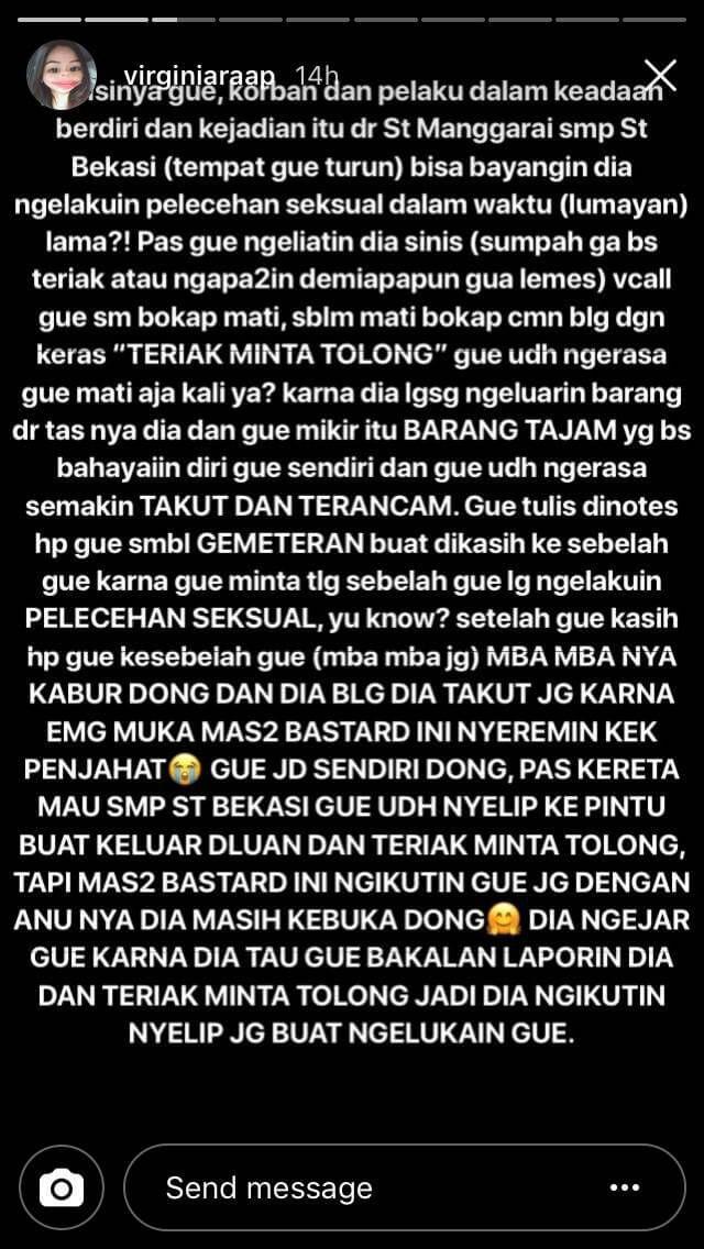 Penjahat Kelamin Semakin Merajalela, Cewek Ini Jadi Saksi Saat Pelaku Beraksi di KRL