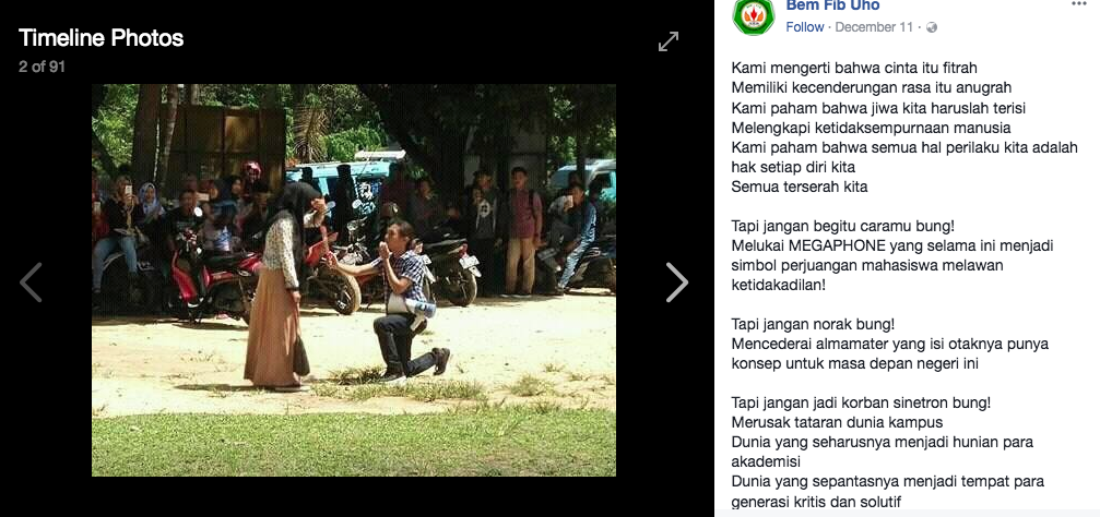 Kritisi Pemakaian Megaphone untuk Katakan Cinta, Postingan BEM Kampus Ini Jadi Ladang Kontroversi