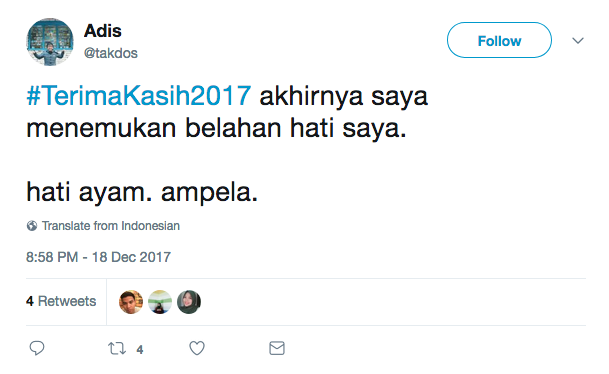 Bukannya Bijak, 14+ Tagar #TerimaKasih2017 Ini Malah Bikin Ngakak. Tahun yang Menyenangkan, Ya?