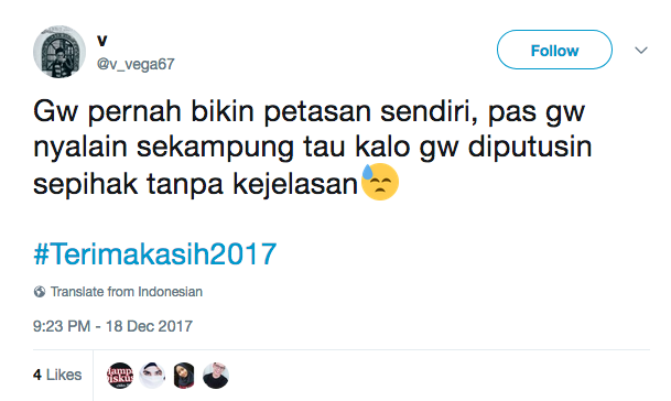 Bukannya Bijak, 14+ Tagar #TerimaKasih2017 Ini Malah Bikin Ngakak. Tahun yang Menyenangkan, Ya?