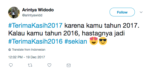 Bukannya Bijak, 14+ Tagar #TerimaKasih2017 Ini Malah Bikin Ngakak. Tahun yang Menyenangkan, Ya?