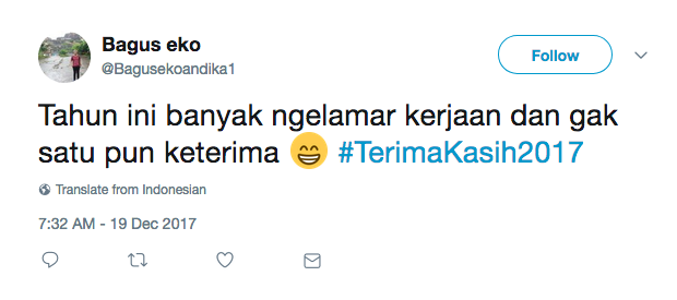 Bukannya Bijak, 14+ Tagar #TerimaKasih2017 Ini Malah Bikin Ngakak. Tahun yang Menyenangkan, Ya?