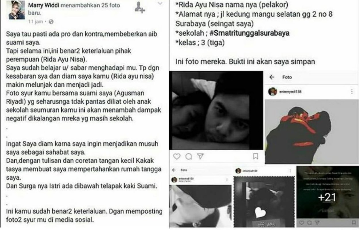 Semakin Bergesernya Fungsi Media Sosial: Cewek Ini Ungkap Perselingkuhan Suaminya dengan Anak SMA