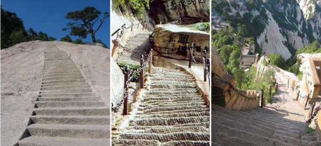 Trek Paling Berbahaya di Dunia Ada di Gunung Huashan, China. Yakin Berani Coba?