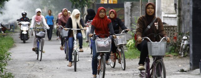 Sepeda Alat transportasi Utama siswa