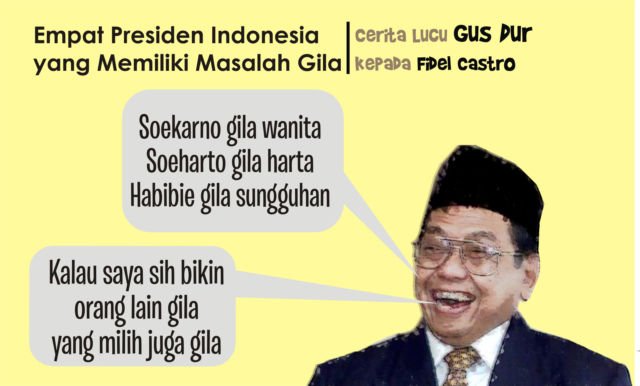 Segarkan Pikiran dengan Candaan Khas Ala Gus Dur. Baca Nih, Biar Nggak Saling Benci di Medsos!