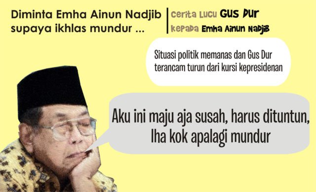 Segarkan Pikiran dengan Candaan Khas Ala Gus Dur. Baca Nih, Biar Nggak Saling Benci di Medsos!