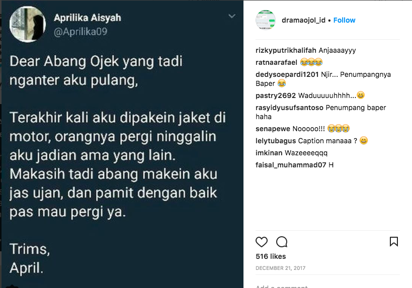 18 Abang Ojol Ini Harusnya Lebih Gampang Dapet Cewek Dibanding Andika Kangen Band