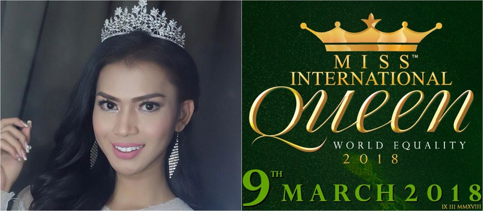 Wakili Indonesia di Ajang Miss International Queen 2018, Dinda Syarif Curi Perhatian. Cantiknya Itu Lho!