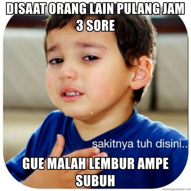 Besok Sudah Akhir Pekan dan Kamu Masih Dikejar Deadline? Coba Lemesin Panikmu dengan Meme Ini~