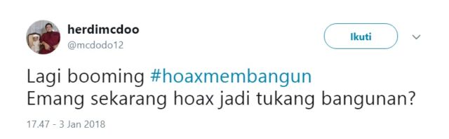 Tak Mau Ambil Pusing Soal Ujaran Kepala BSSN yang Baru, Warganet Usung Tagar #HoaxMembangun. Kocak!