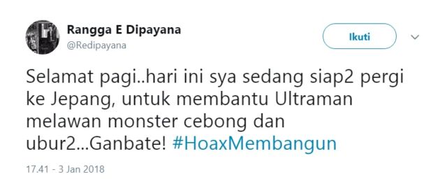 Tak Mau Ambil Pusing Soal Ujaran Kepala BSSN yang Baru, Warganet Usung Tagar #HoaxMembangun. Kocak!