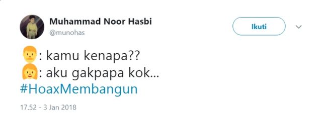 Tak Mau Ambil Pusing Soal Ujaran Kepala BSSN yang Baru, Warganet Usung Tagar #HoaxMembangun. Kocak!