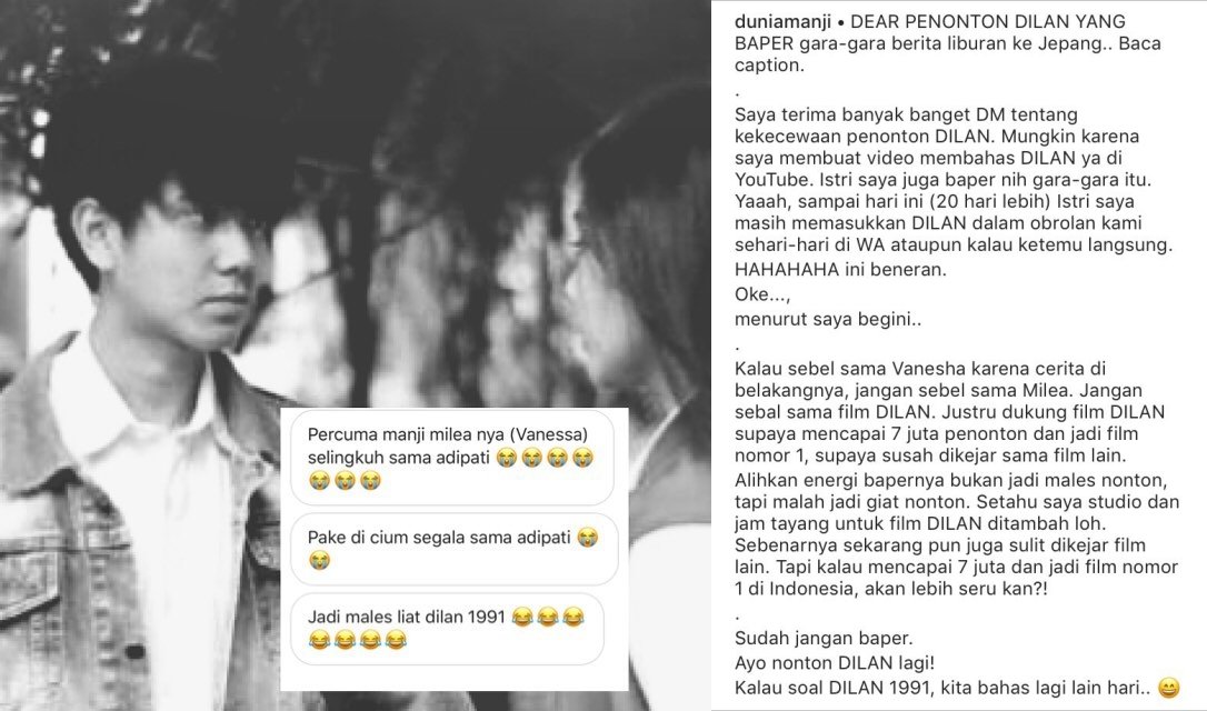 Fans Dilan Dibikin 'Nyesek' dengan Foto Mesra Vanesha-Adipati Dolken. Kenapa Mesti Kecewa Coba?