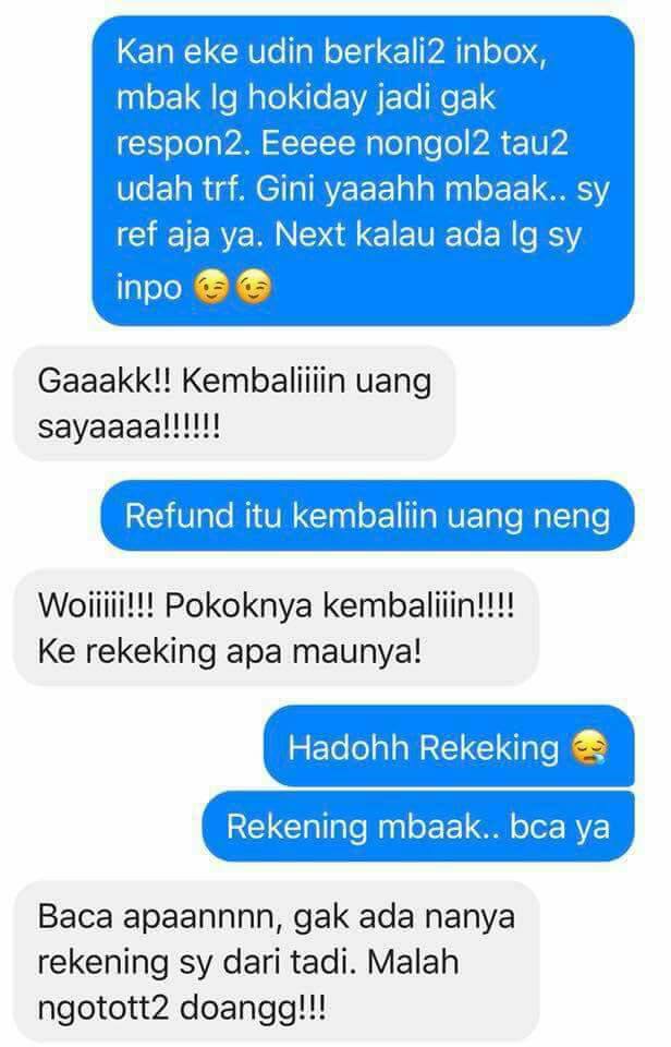 Minta Uang Dibalikin, tapi Percakapan Pembeli Galak dengan Pemilik Online Shop Ini Justru Bikin Ngakak