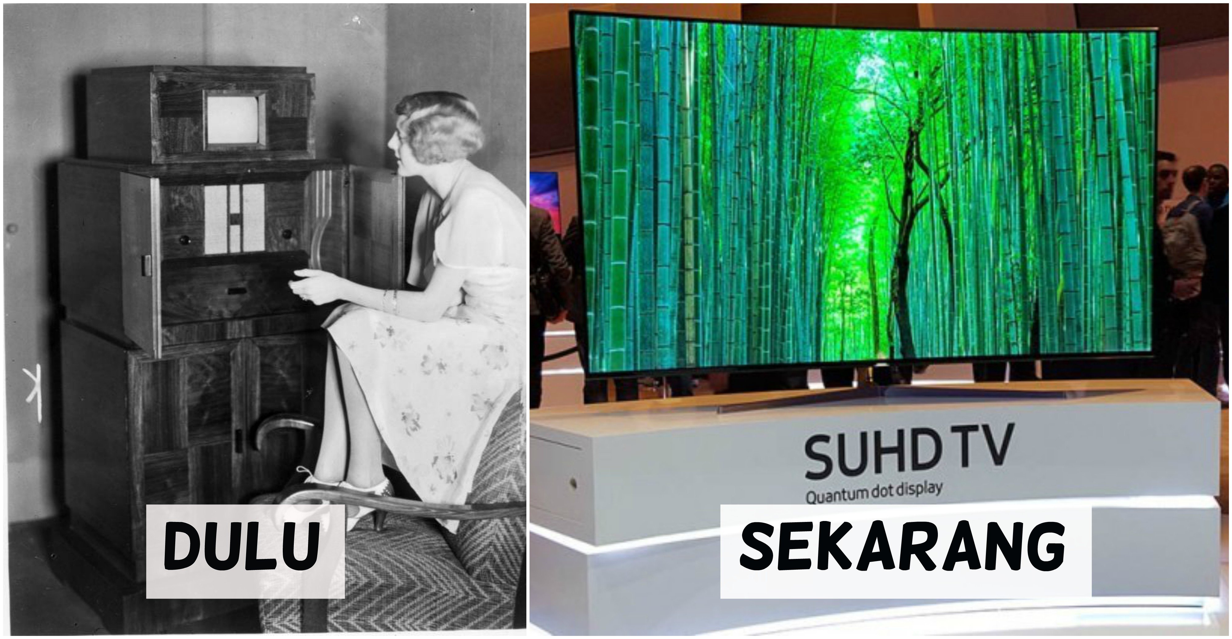 Layar televisi dulu pernah sekecil itu dengan mesin sebesar itu, sekarang? hmmm