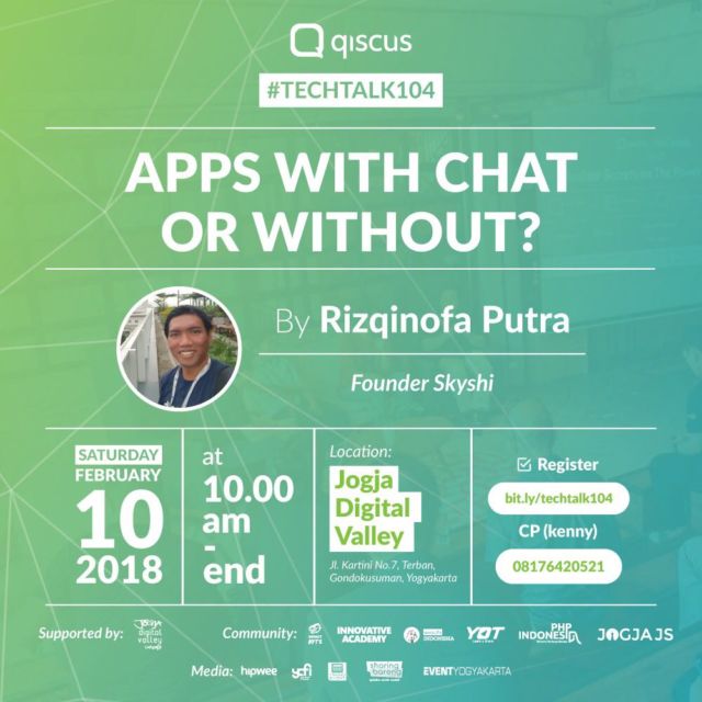 'TechTalk104: Apps With Chat or Without'; Acara yang Akan Mengajarkanmu Tentang Arti Penting Chat di Dunia Bisnis