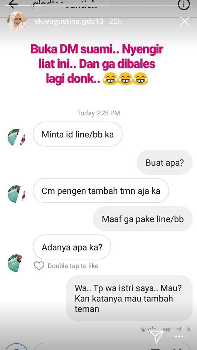 Buka DM Instagram, Okie Agustina Temukan Cewek yang Ngajak Suaminya TTM-an. Untung Kuat Iman!