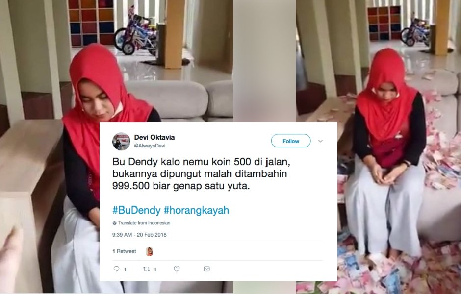 Dari yang Kocak sampai Bijak, Inilah 14+ Kicauan Warganet soal Bu Dendy yang ‘Sawer’ Pelakor Pakai Duit