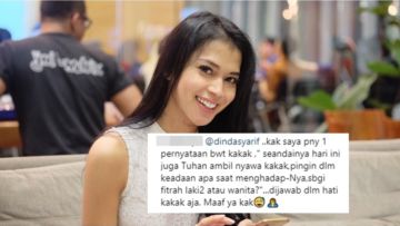 Salut! Ditanya Warganet Mau Seperti Apa Nanti Saat Menghadap Tuhan, Jawaban Dinda Syarif Tegas Banget