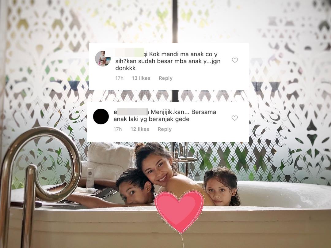 Dicibiri Karena Unggah Foto Bertiga dengan Anak di Bathtub, Nana Mirdad Didukung Banyak Warganet