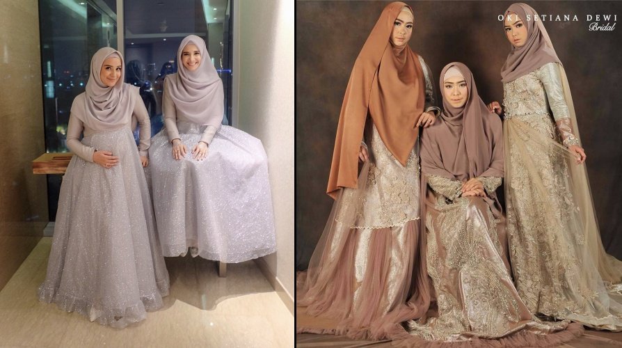 Anggunnya HQQ 16 Inspirasi Busana Bridesmaid Syar i  