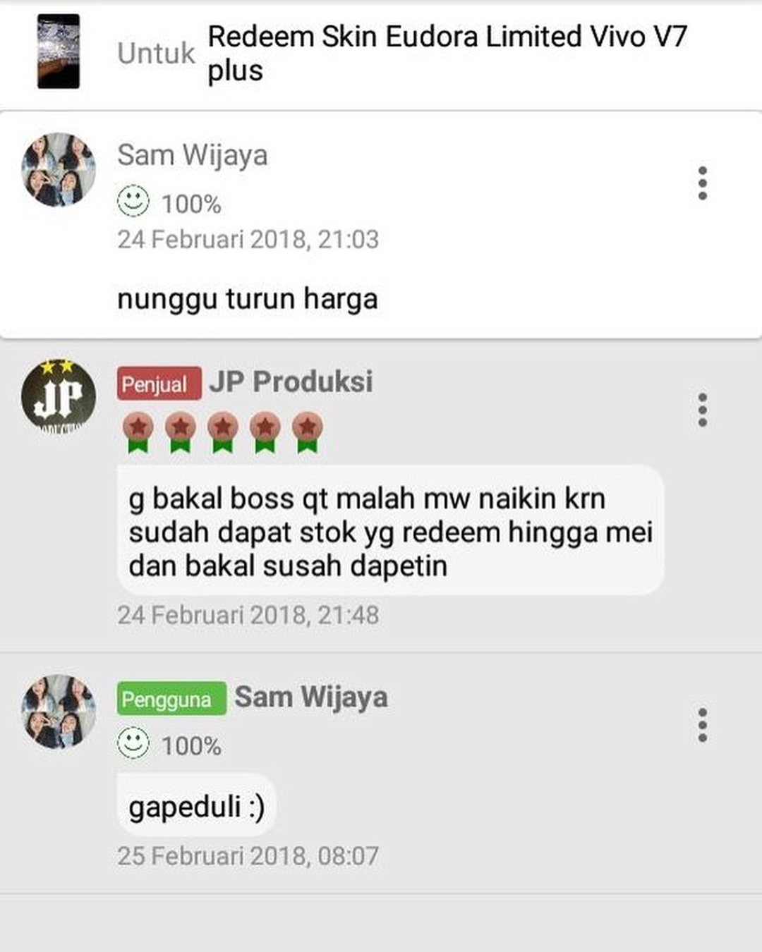 Perang Komentar Sudah Makin Akut, Bahkan Lapak Jualan pun Jadi Lapangan Adu Argumen. Situ Sehat?