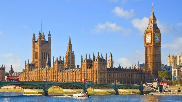 Wesminster Palace dan Menara Jam Big Ben, Inggris