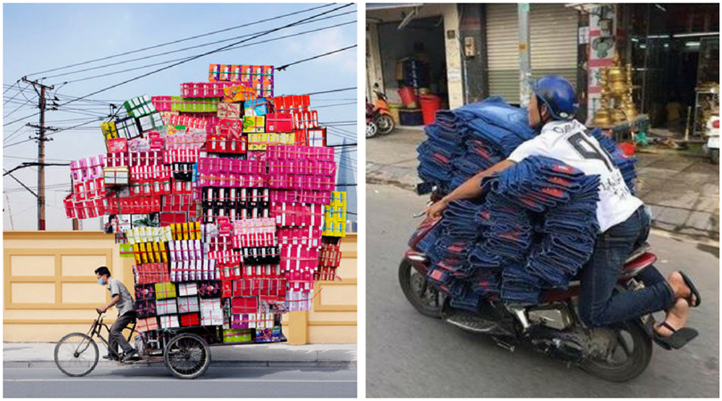 10 Potret Sepeda dan Motor yang Kelebihan Muatan. Miris Banget Tapi Kocak Juga!