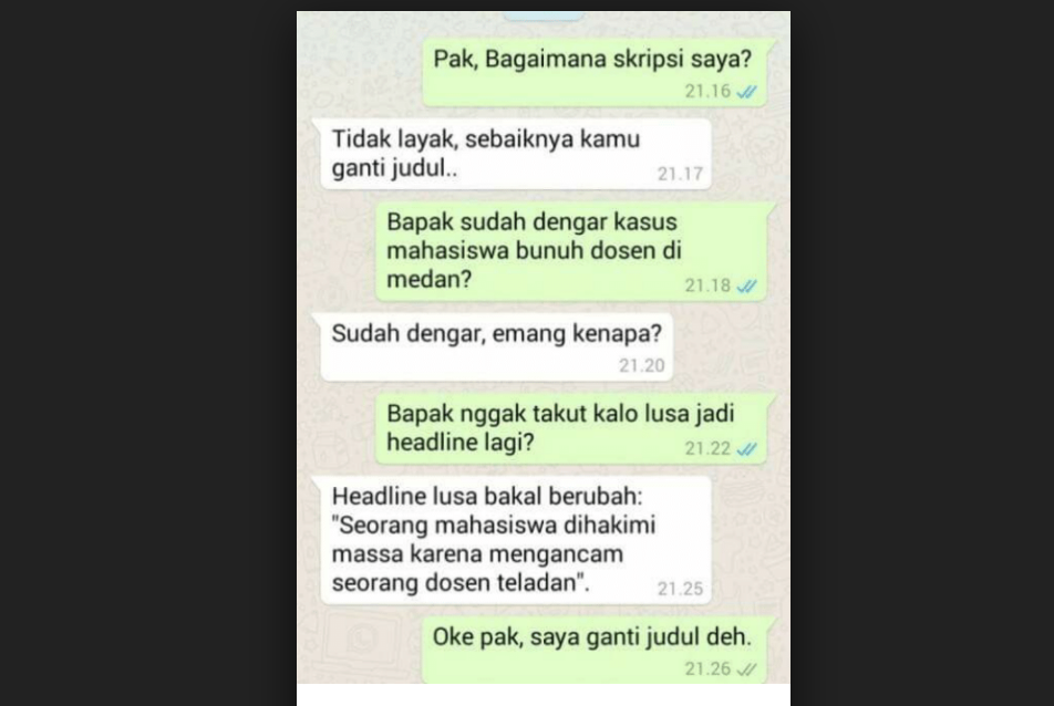 11+ Chat Mahasiswa dengan Dosen yang Nggak Kenal Aturan. Kocak sih, Tapi Masa Calon Sarjana Begini?