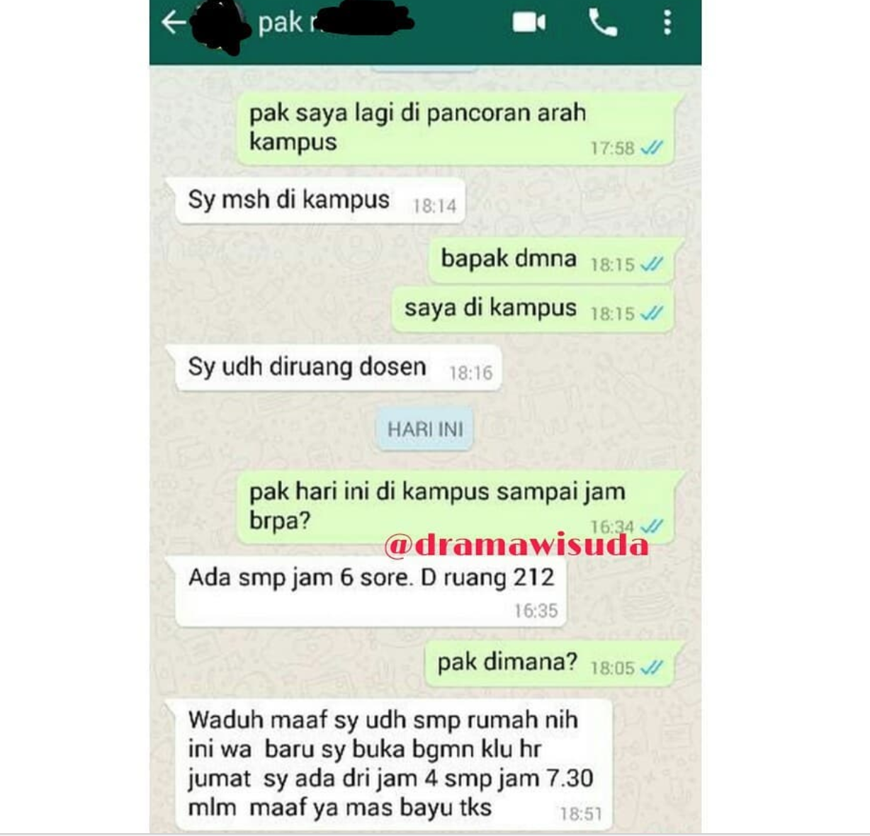 11 Chat Mahasiswa Dengan Dosen Yang Nggak Kenal Aturan Kocak Sih