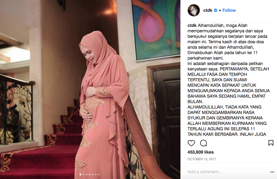 Selamat! Setelah Menanti 11 Tahun, Akhirnya Pelantun Tembang 'Cindai' ini Lahirkan Anak Pertamanya