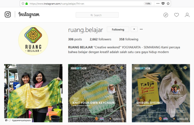 Instagram Ruang Belajar