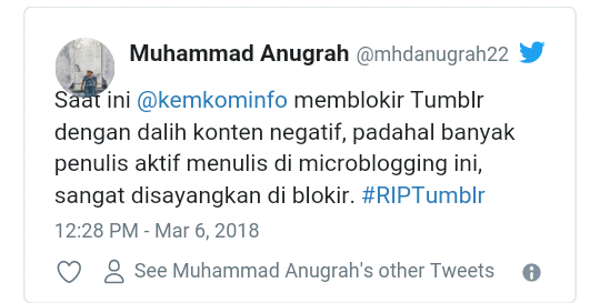 Sisi Lain Tumblr Mohon Pertimbangannya