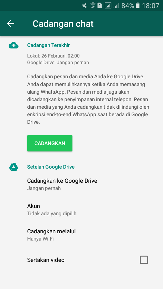 Buat cadangan di ponsel baru nanti!!!