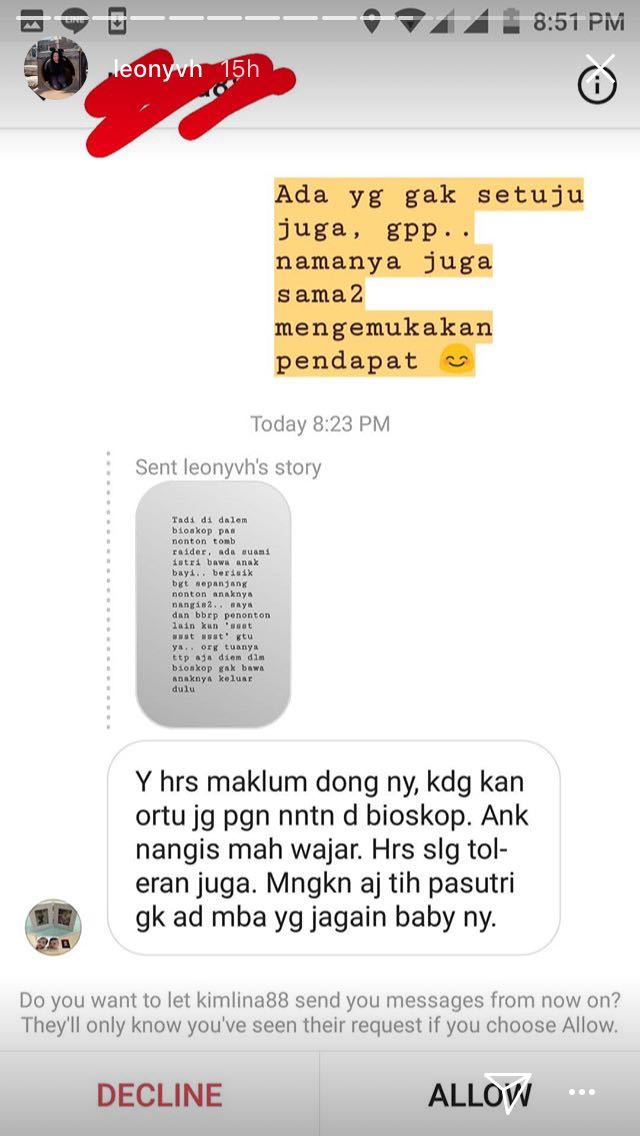 Leony Eks Trio Kwek-Kwek Bagikan Cerita Soal Orangtua yang Bawa Bayi ke Bioskop. Salah Siapa?