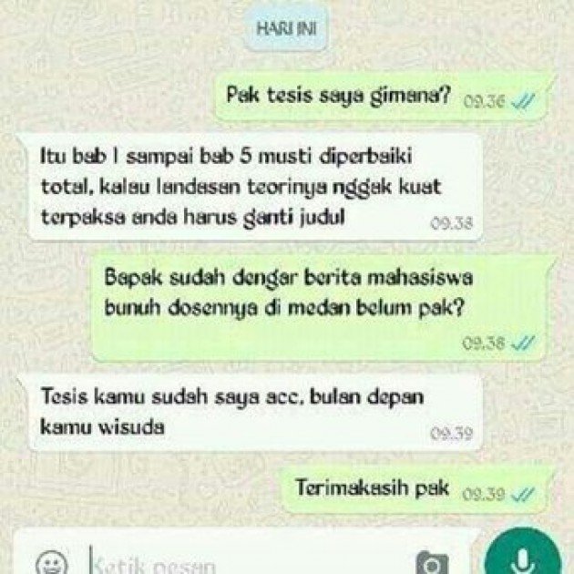 11+ Chat Mahasiswa dengan Dosen yang Nggak Kenal Aturan. Kocak sih, Tapi Masa Calon Sarjana Begini?