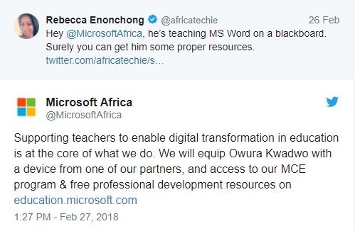 Simpati Sama Guru Ghana yang Ajari Muridnya Pakai Papan Tulis, Microsoft Langsung Turun Tangan
