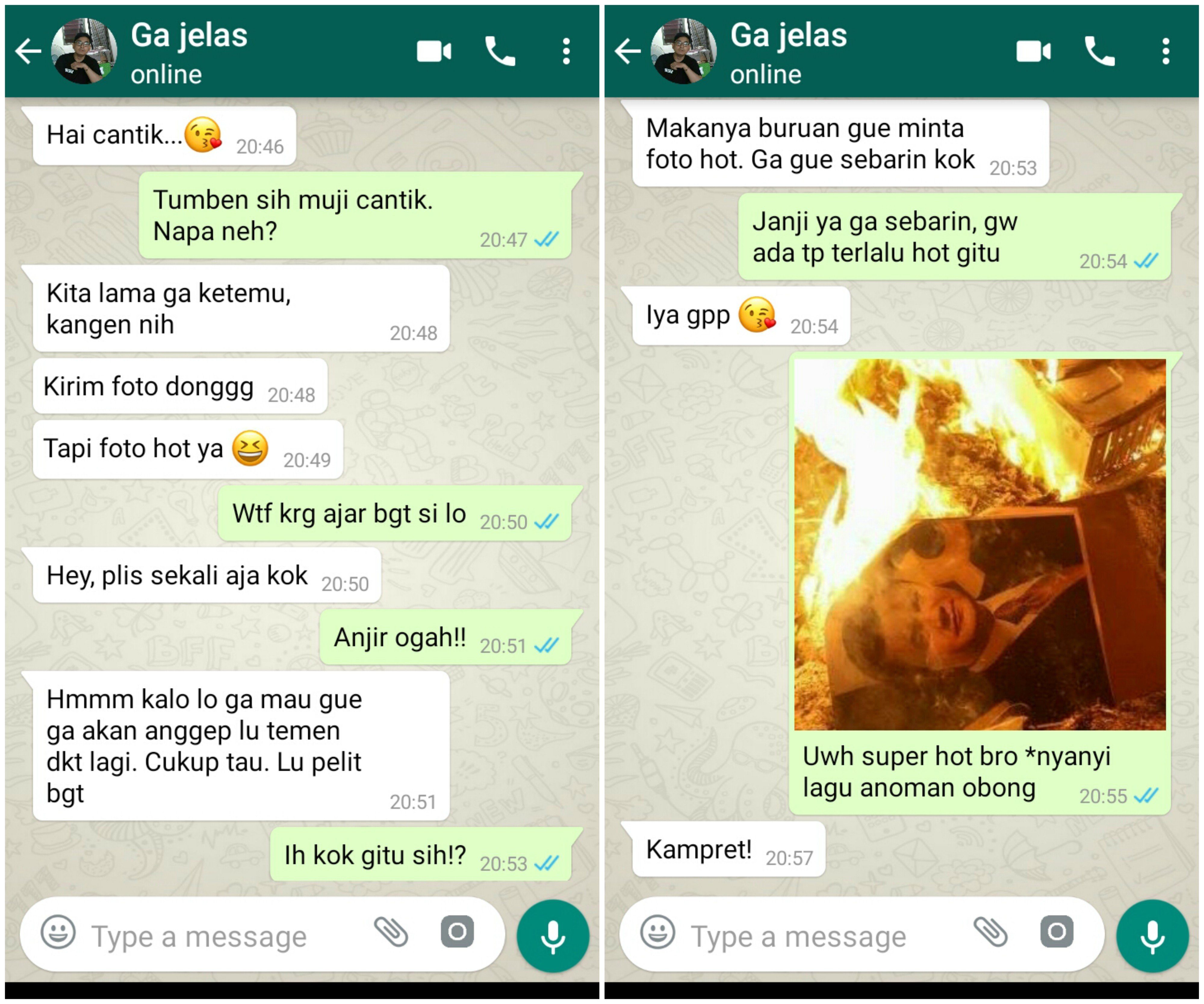 Jangan Keburu Takut Kalau Dikirimin Chat Mesum dan Sampah dari Cowok. Balas dengan 10 Cara Kocak ini!