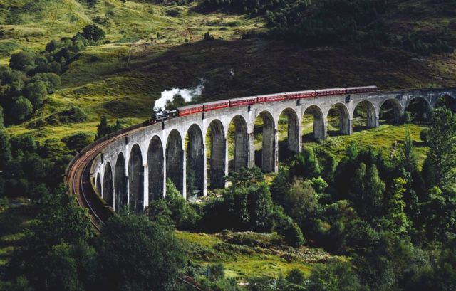 Glen Finnan Viaduct, Skotlandia