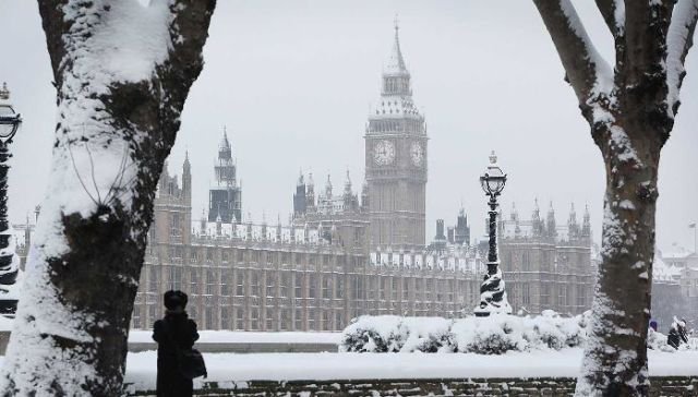 Snowy London