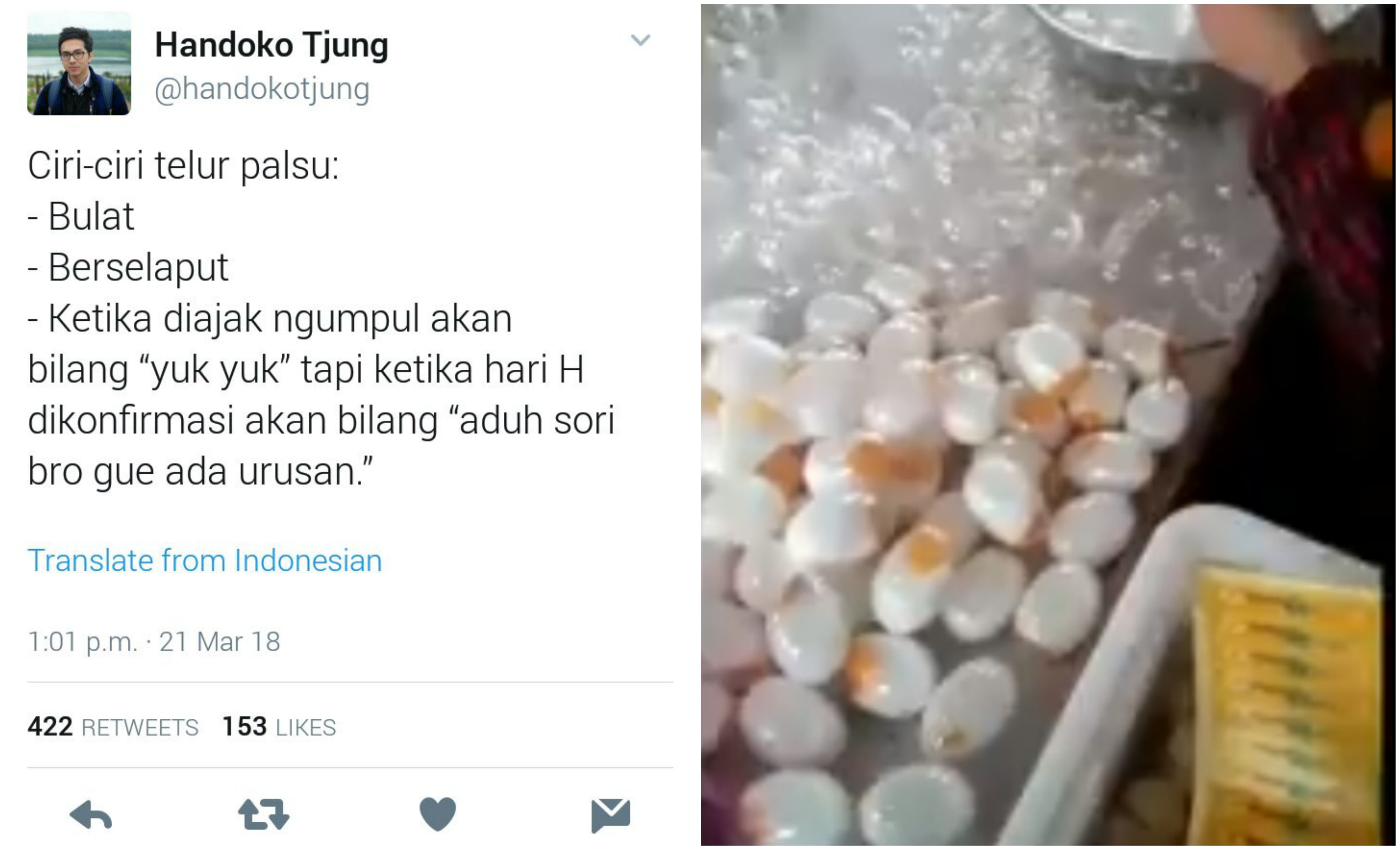 Telur Palsu Kembali Viral, 12 Tanggapan Warganet ini Malah Bikin Ngakak. Sudahlah, itu Cuma Hoaks Lho~