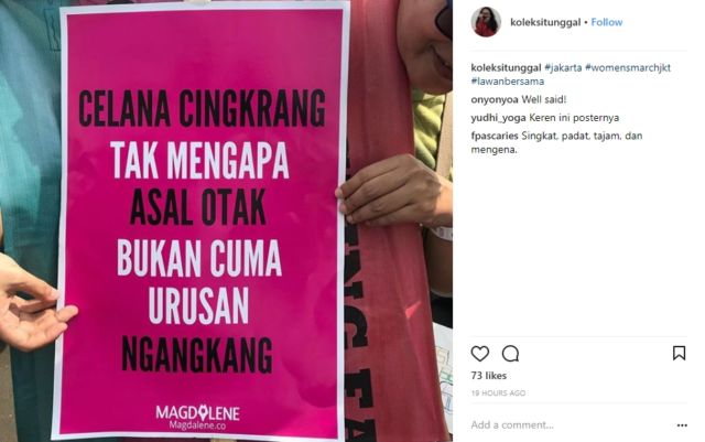 15+ Poster Paling Menohok dalam Aksi Women's March 2018. Beginilah Jeritan Hati Perempuan