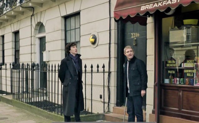 Sherlock dan Dr. Watson di Baker Street