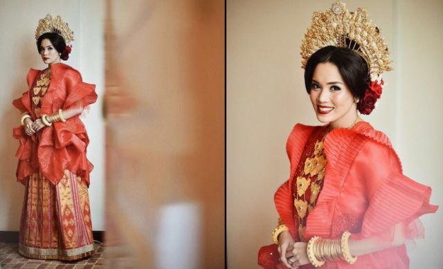 Parade Pengantin Bugis Mengenakan Baju Bodo Kaya Warna. Memikat Setiap Orang yang Memandangnya