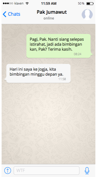 7+ Chat Dosen ini Bikin Mood Lansung Anjlok Sampe Basement. Mana yang Pernah Kamu Alami?