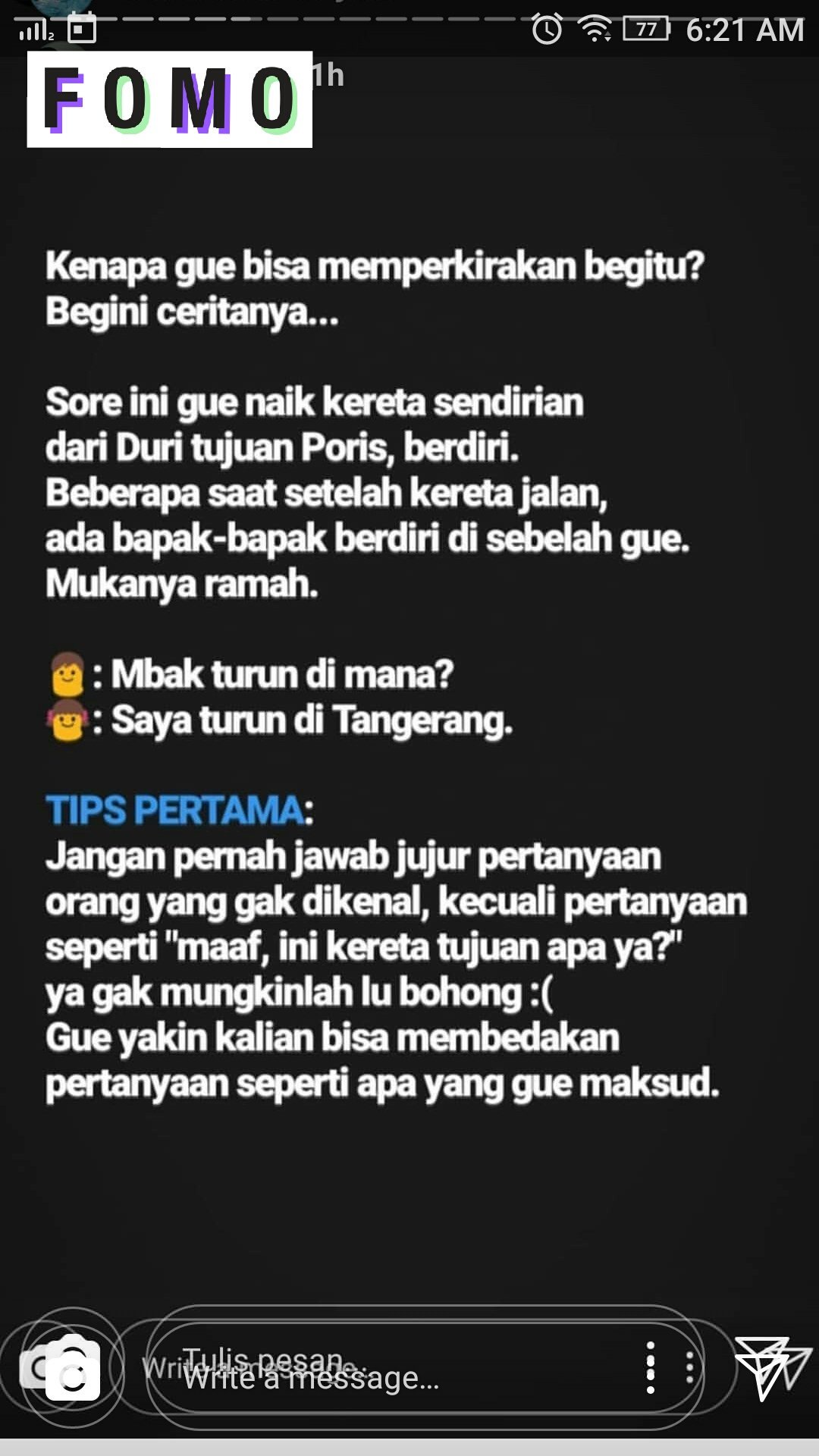 Óbrolan di KRL Menjurus Modus Human Trafficking ini Harusnya Bikin Kamu Makin Waspada ya, Girls